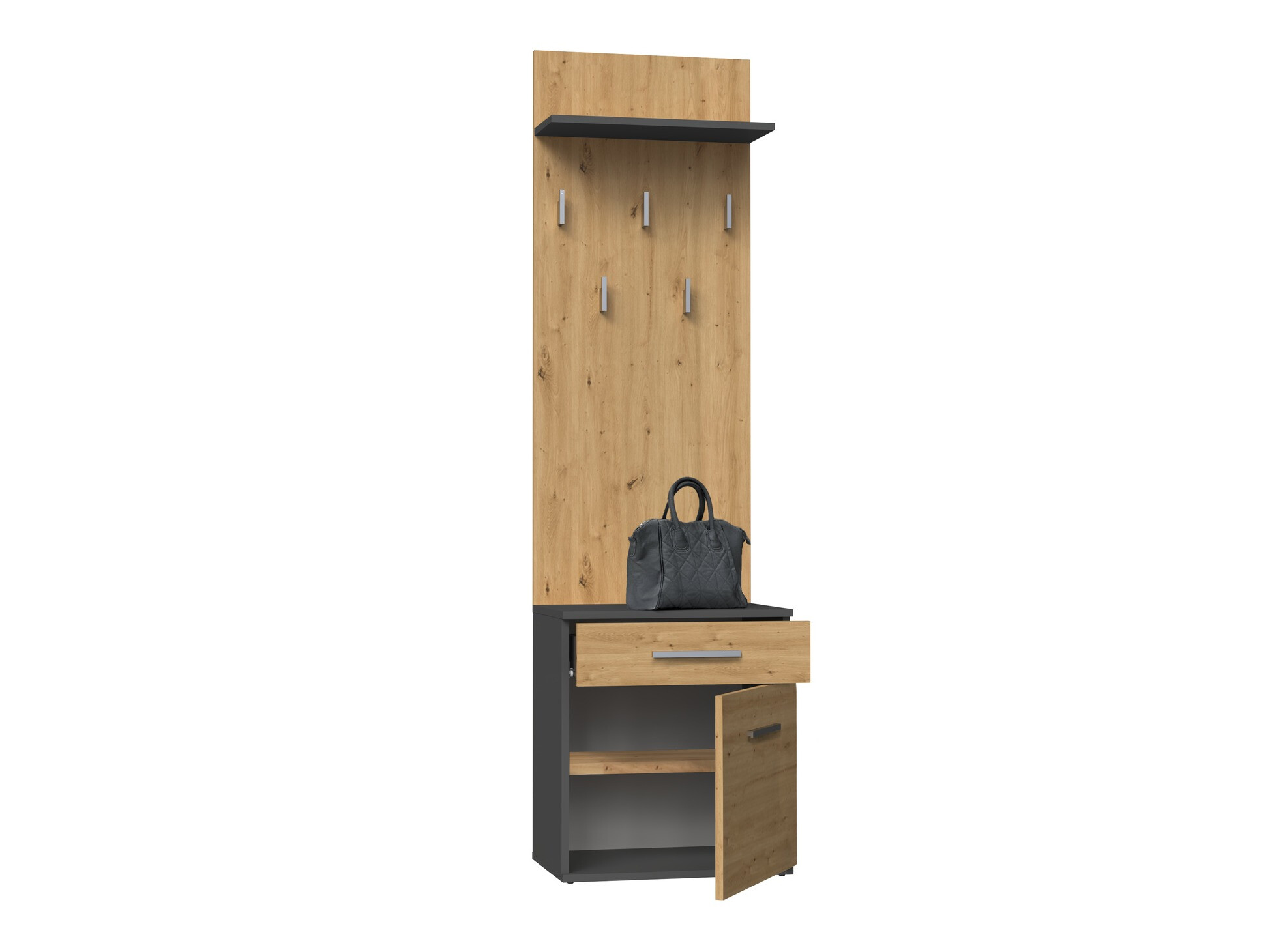 Gangmeubelset Mandeville 129 (Artisan eiken + Antraciet)