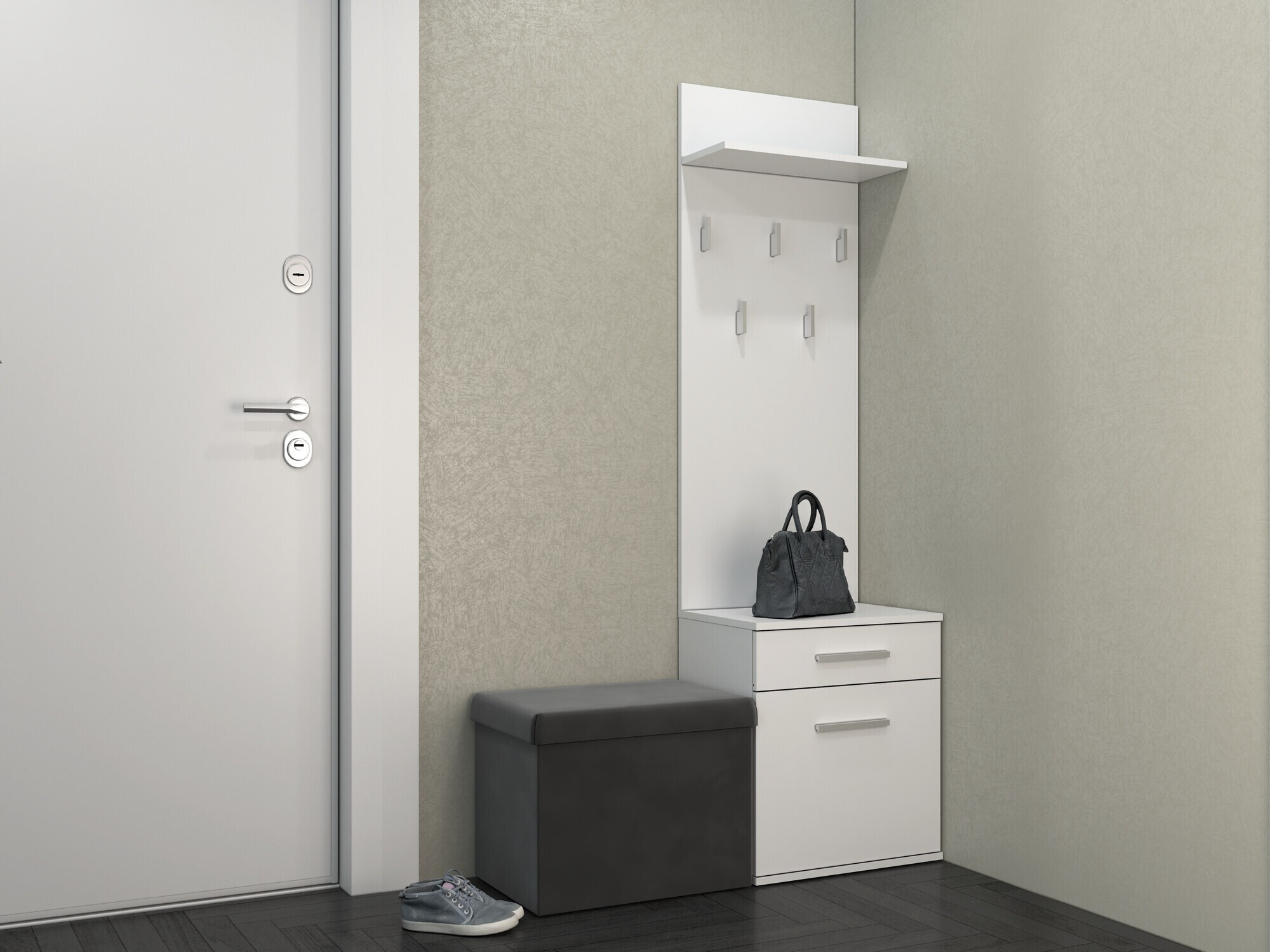 Gangmeubelset Mandeville 129 (Mat wit)