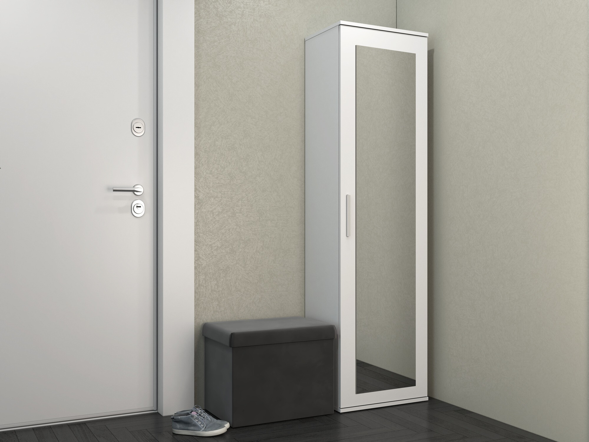 Kledingkast Mandeville 127 (Mat wit)