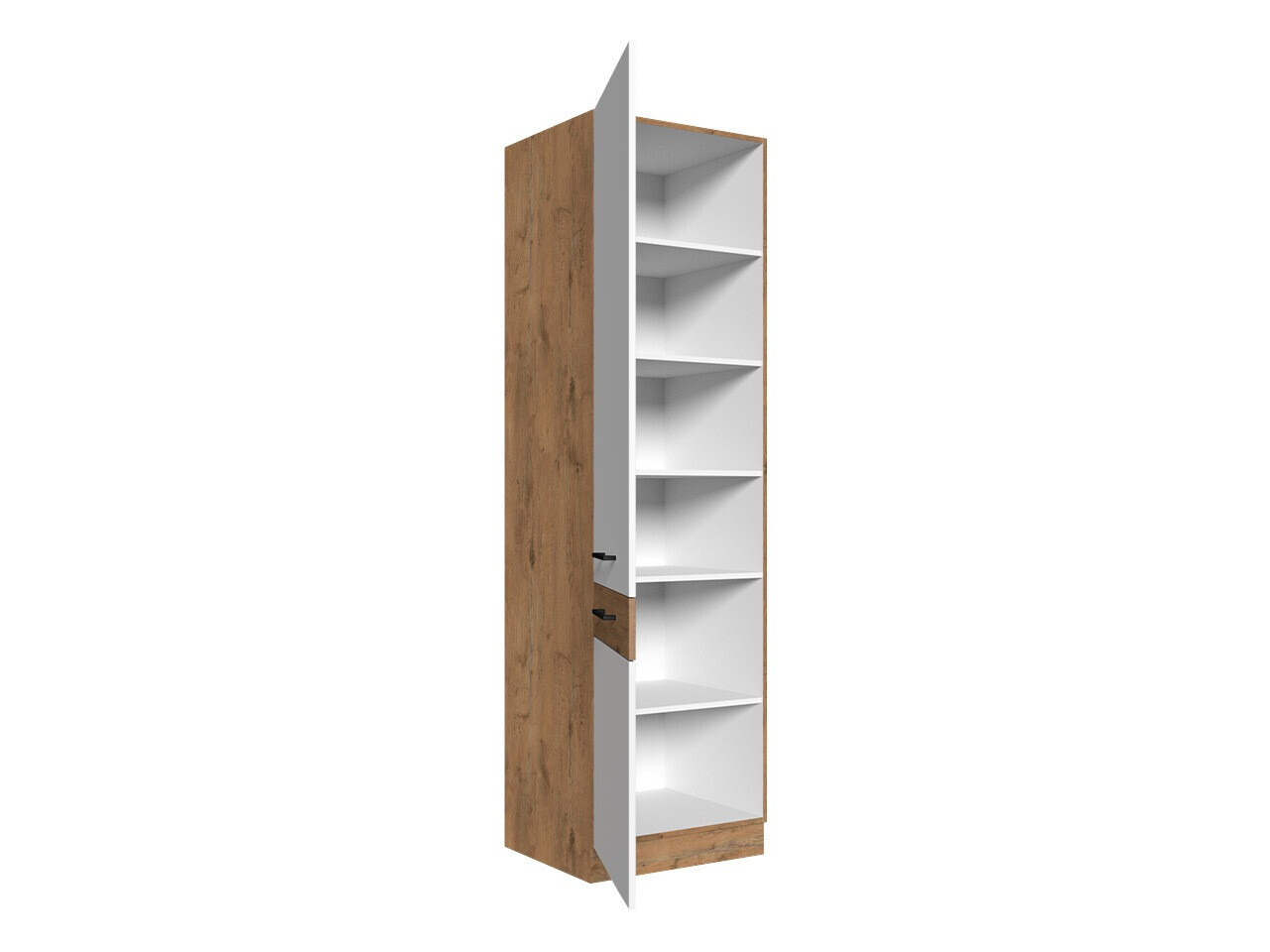 Modulaire kast met deuren Wood White 114