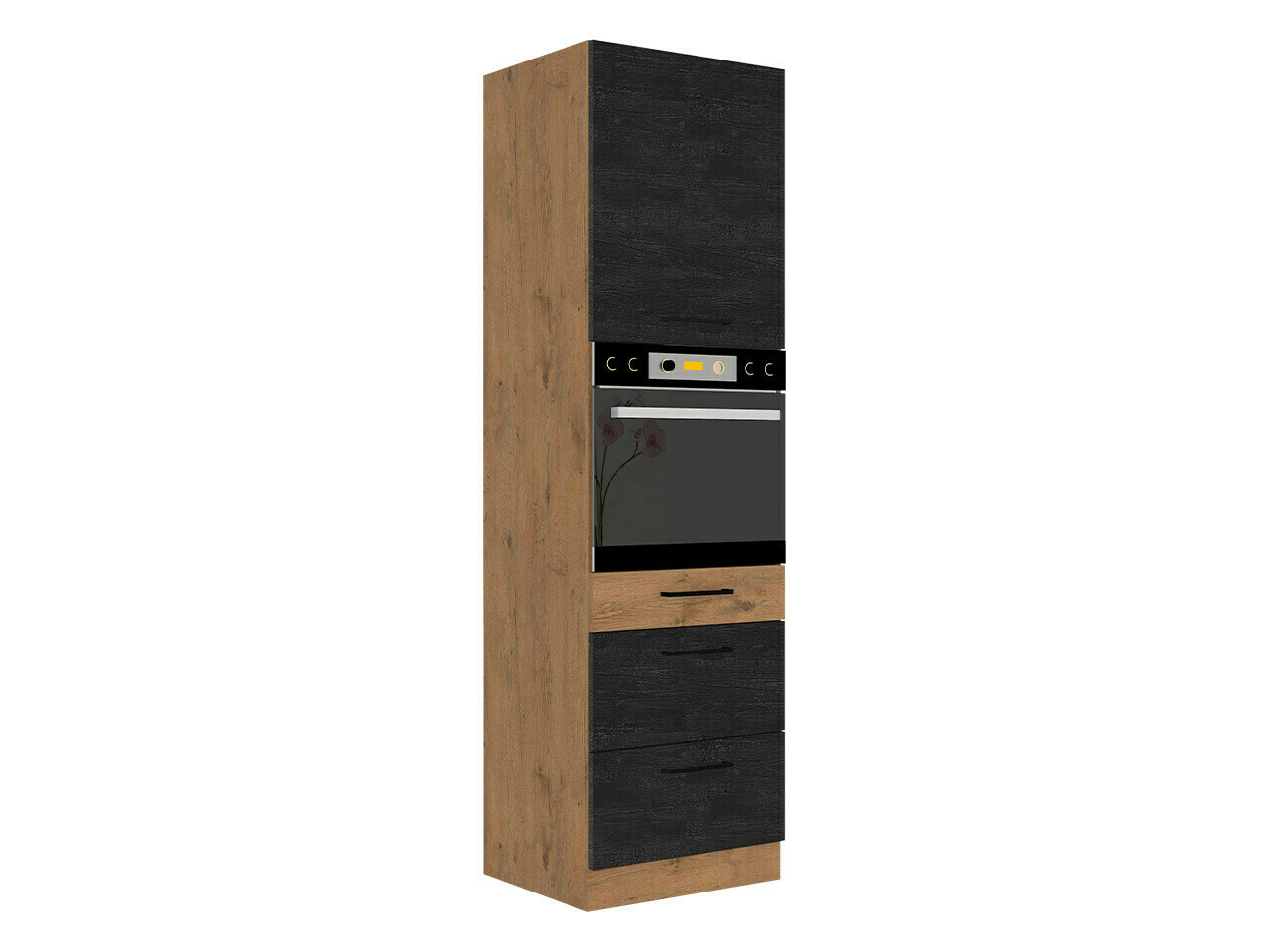 Modulaire kast voor inbouwapparatuur Wood Dark 122