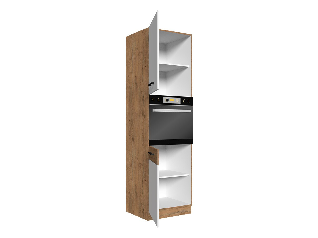 Modulaire kast voor inbouwapparatuur Wood Dark 123