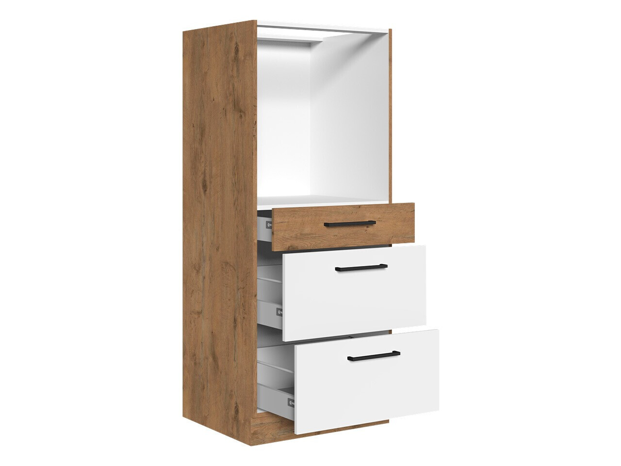 Modulaire kast voor inbouwapparatuur Wood Dark 125