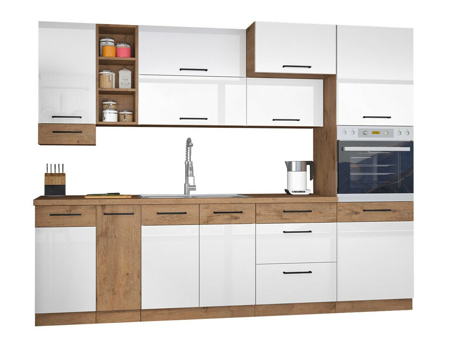Modulaire keukenset Wood White 137
