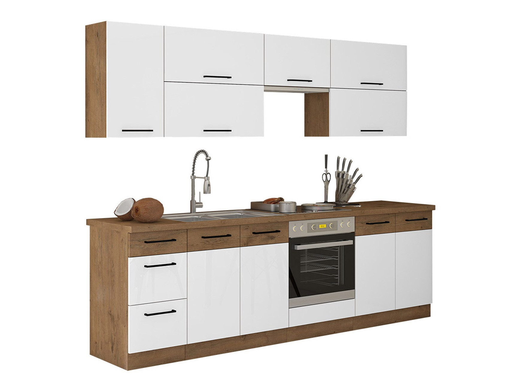 Modulaire keukenset Wood White 138
