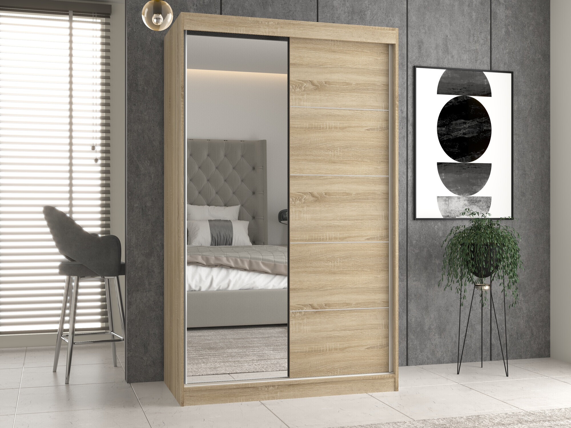 Kledingkast Mandeville 157 (Sonoma eik)