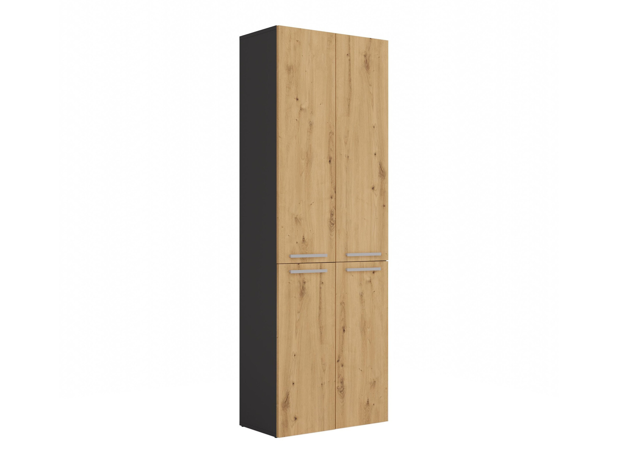 Staand badkamermeubel Nolmaru 100 (Antraciet + Artisan eiken)