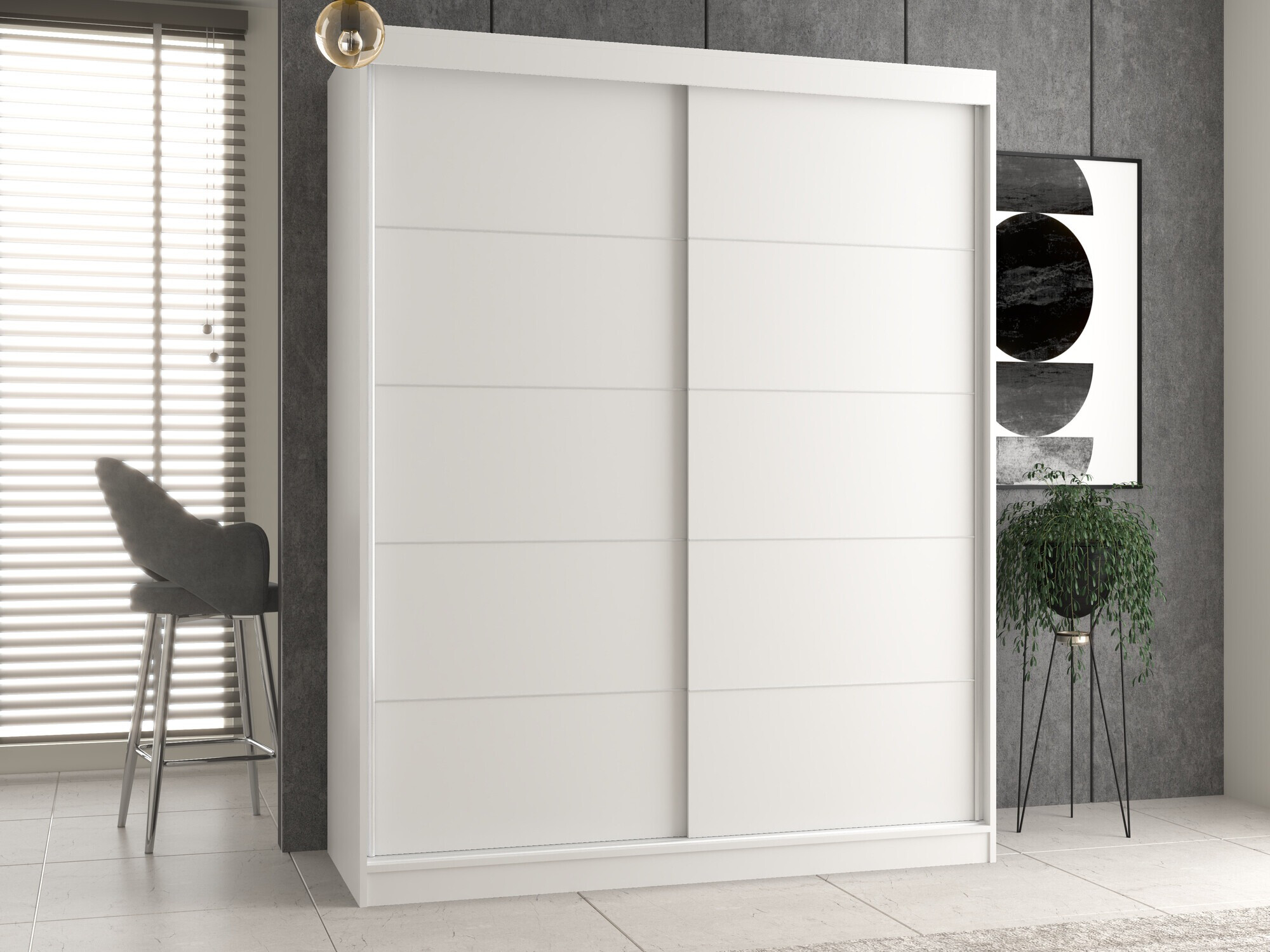 Kledingkast Mandeville 177 (Wit)