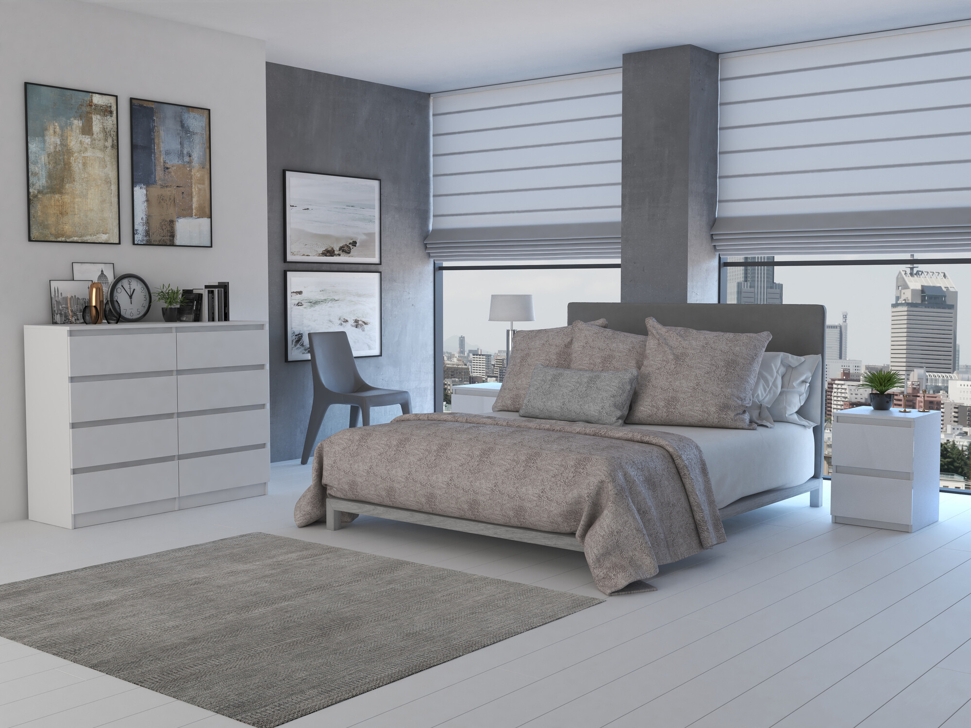 Ladekast Elbvelu 101 (Wit)