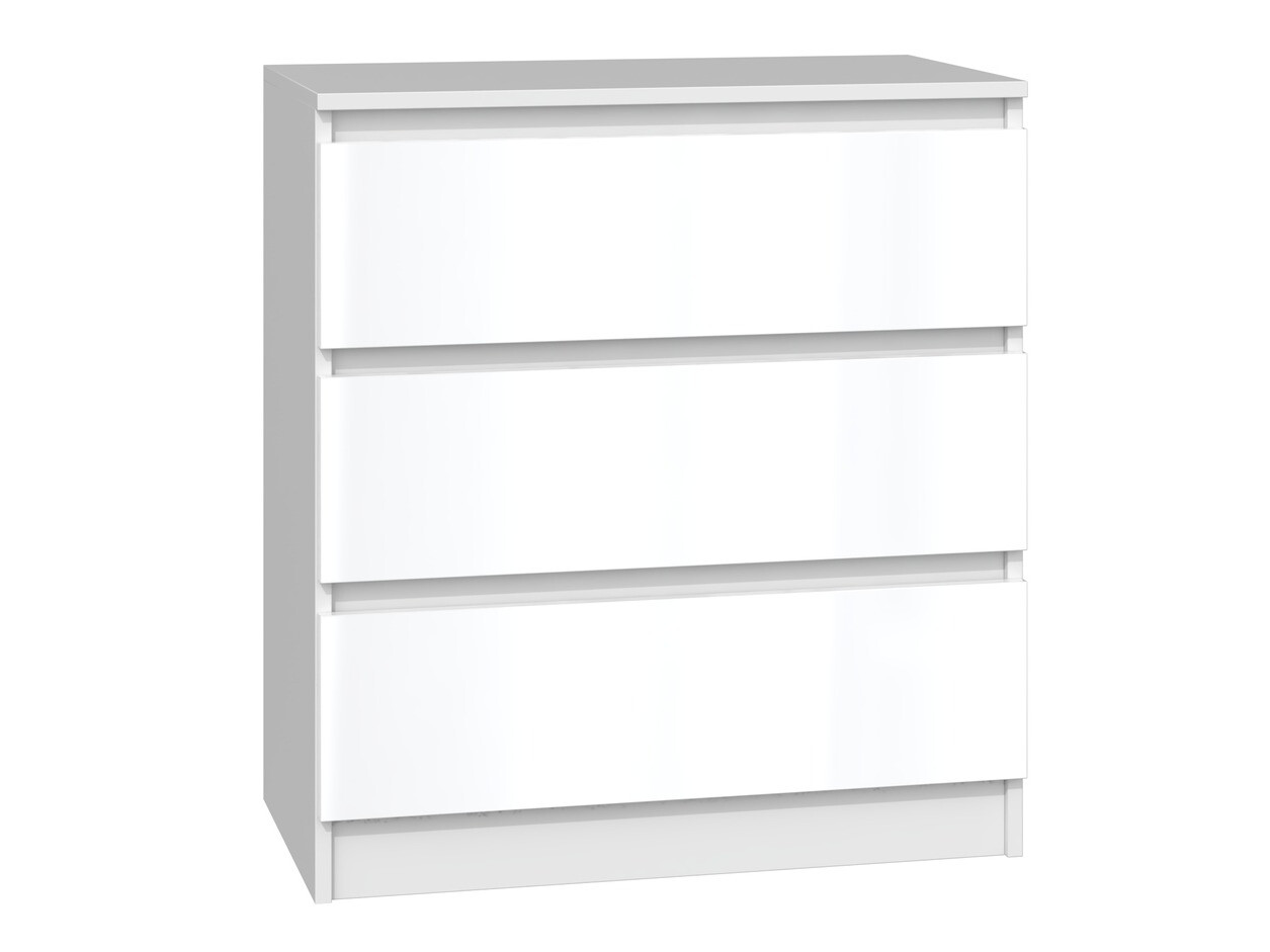 Ladekast Elbvelu 106 (Glanzend wit)