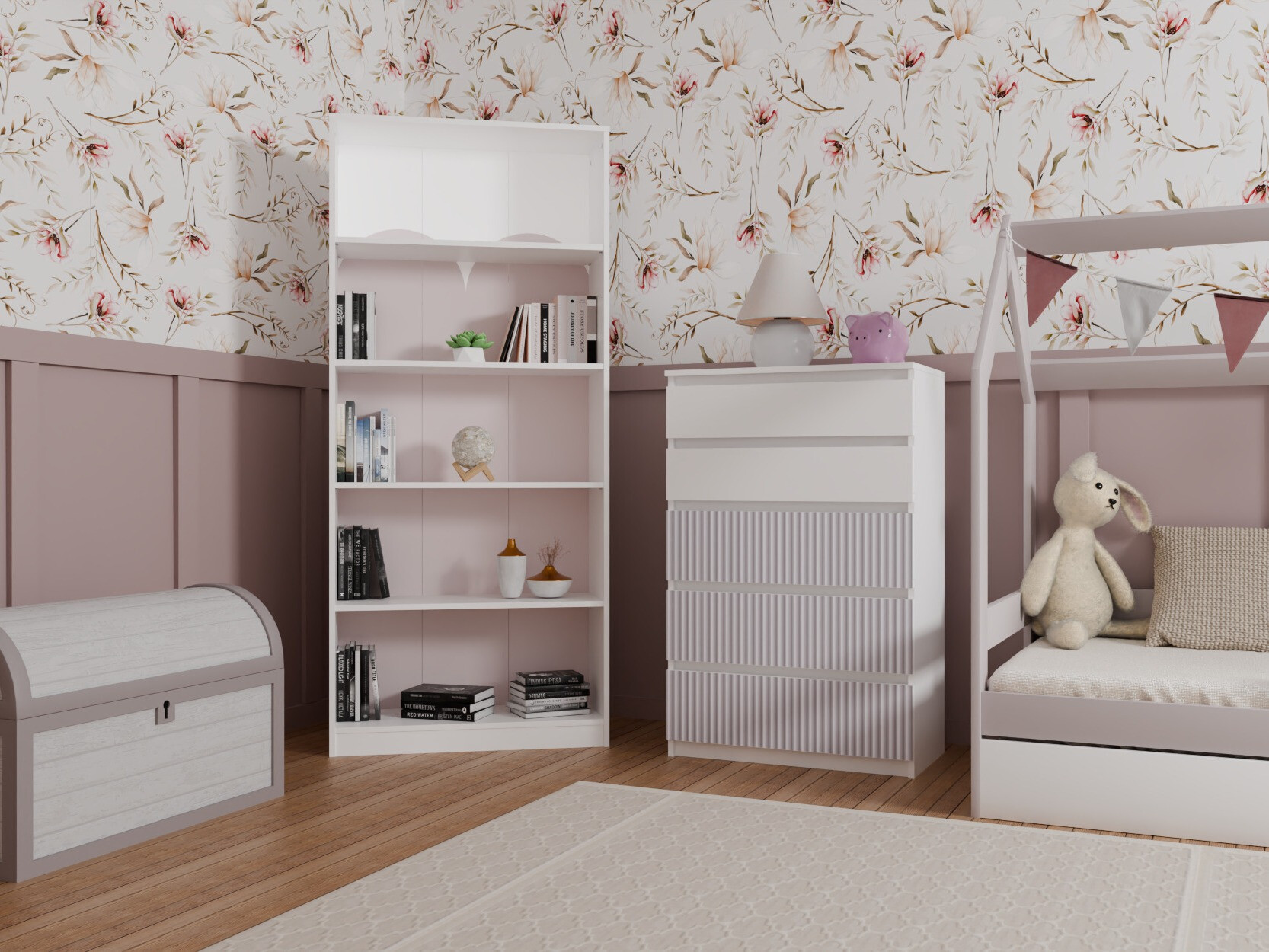Ladekast Mortore 100 (Roze)