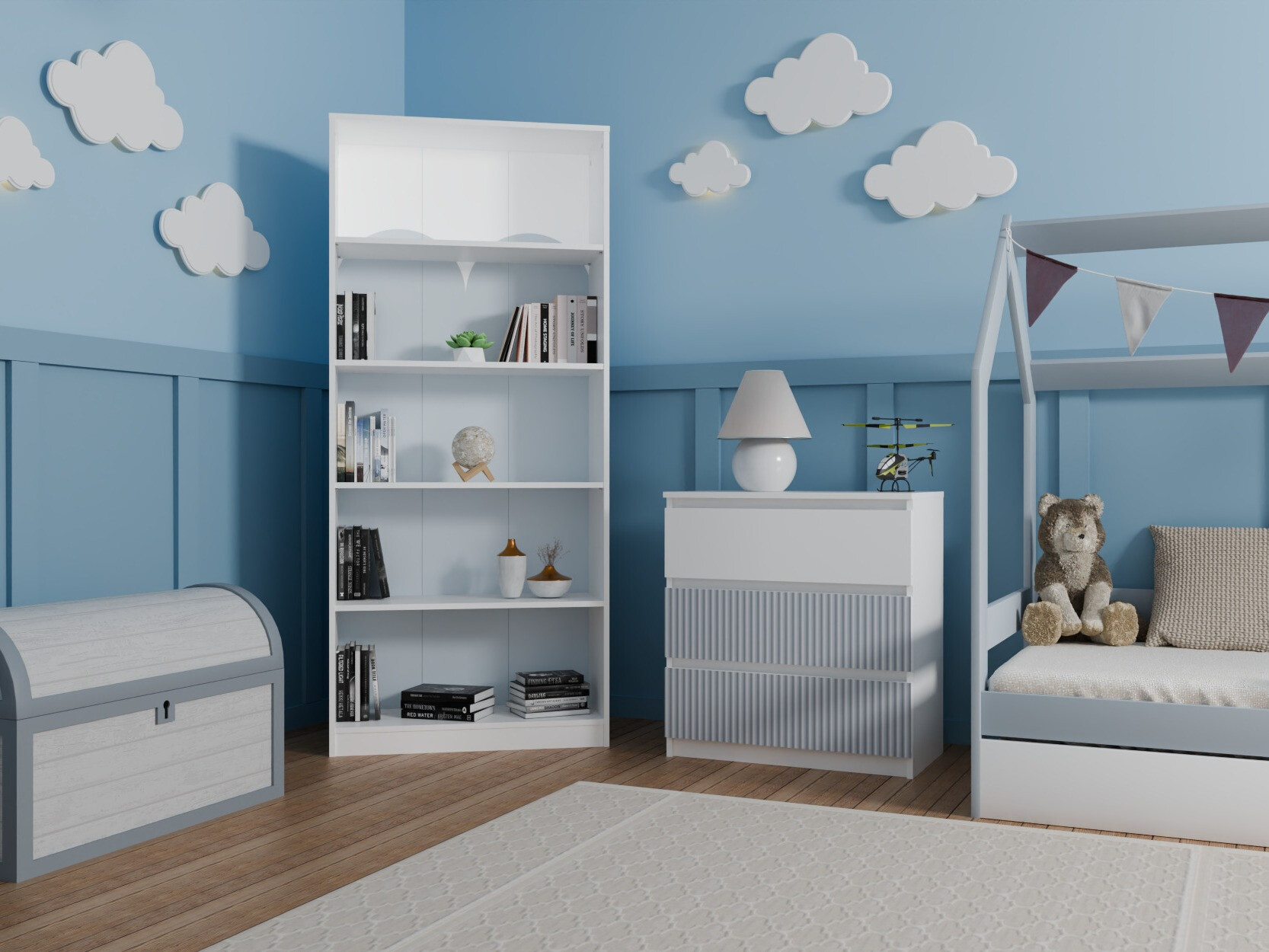 Ladekast Mortore 102 (Blauw)