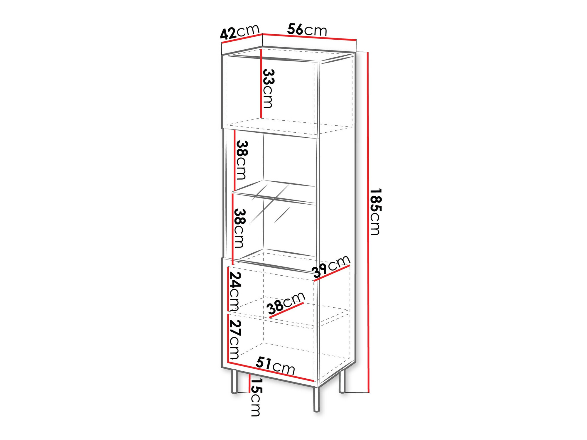 Boekenkast Livsevi 106