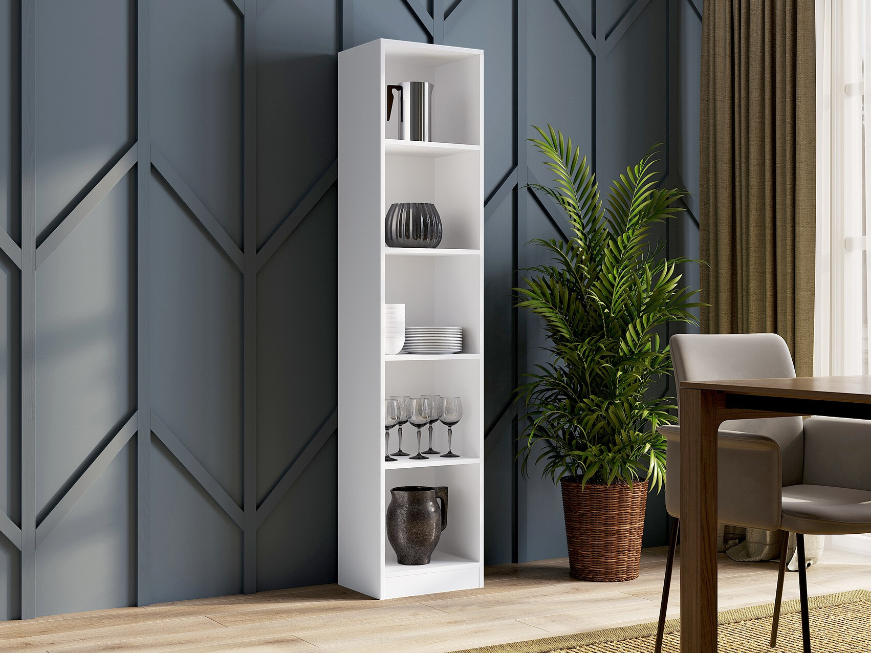 Boekenkast Mandeville 183 (Wit)