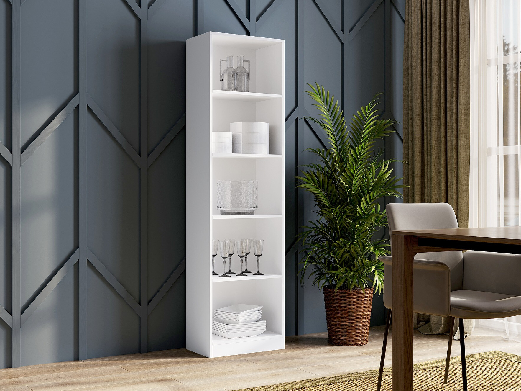 Boekenkast Mandeville 188 (Wit)