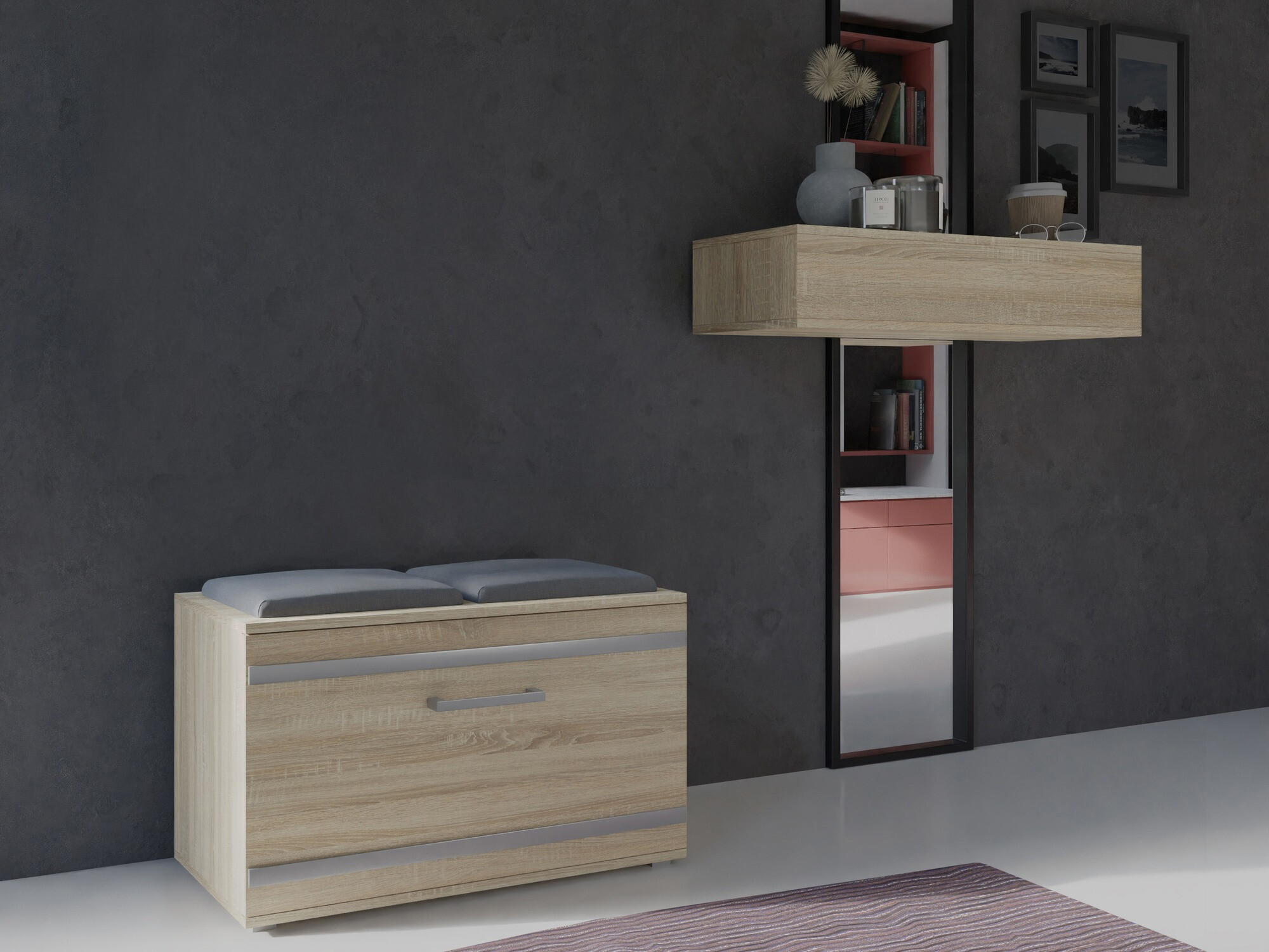 Schoenenkast Mandeville 179 (Sonoma eik)