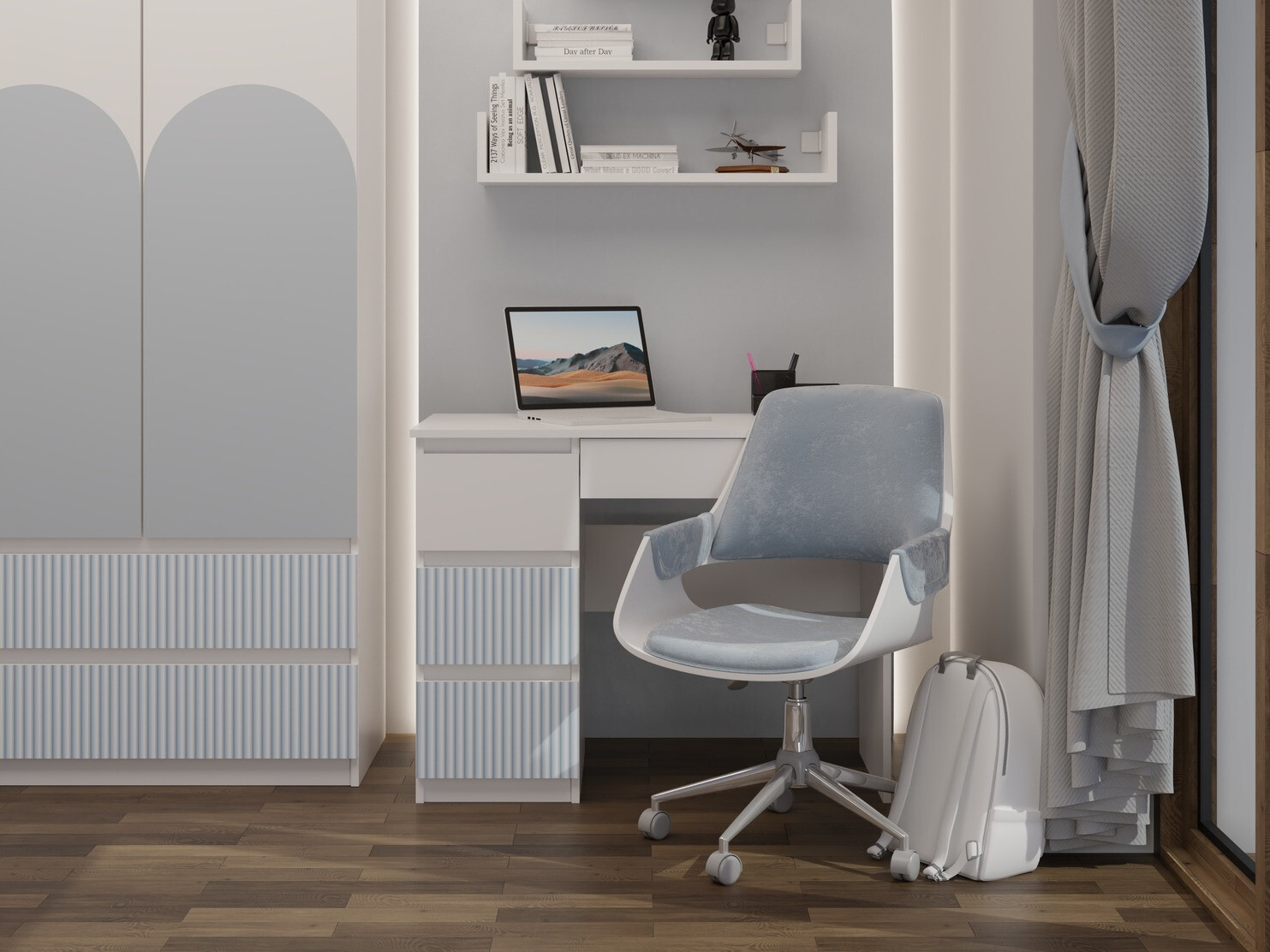 Bureau Mortore 104 (Blauw)