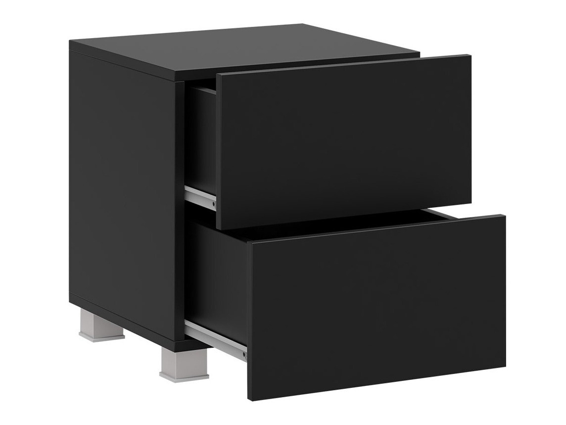 Nachtkastje Tivdalu 127 (Wit + Glanzend wit)