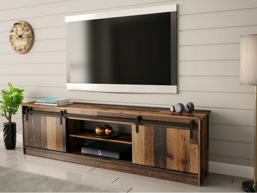 TV-meubel Charlotte 156 (Verouderd hout)