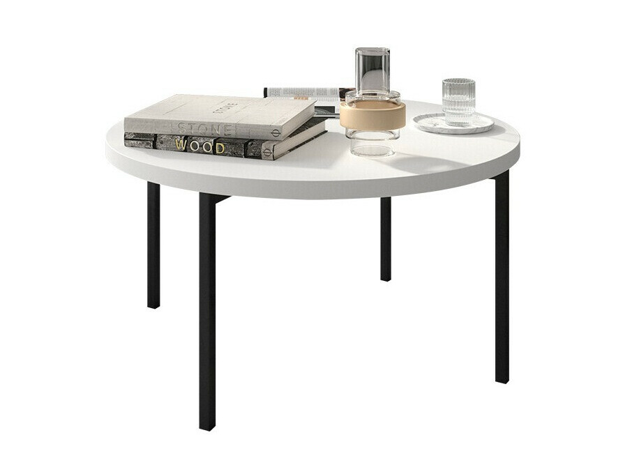 Salontafel Providence 178 (Wit + Zwart)