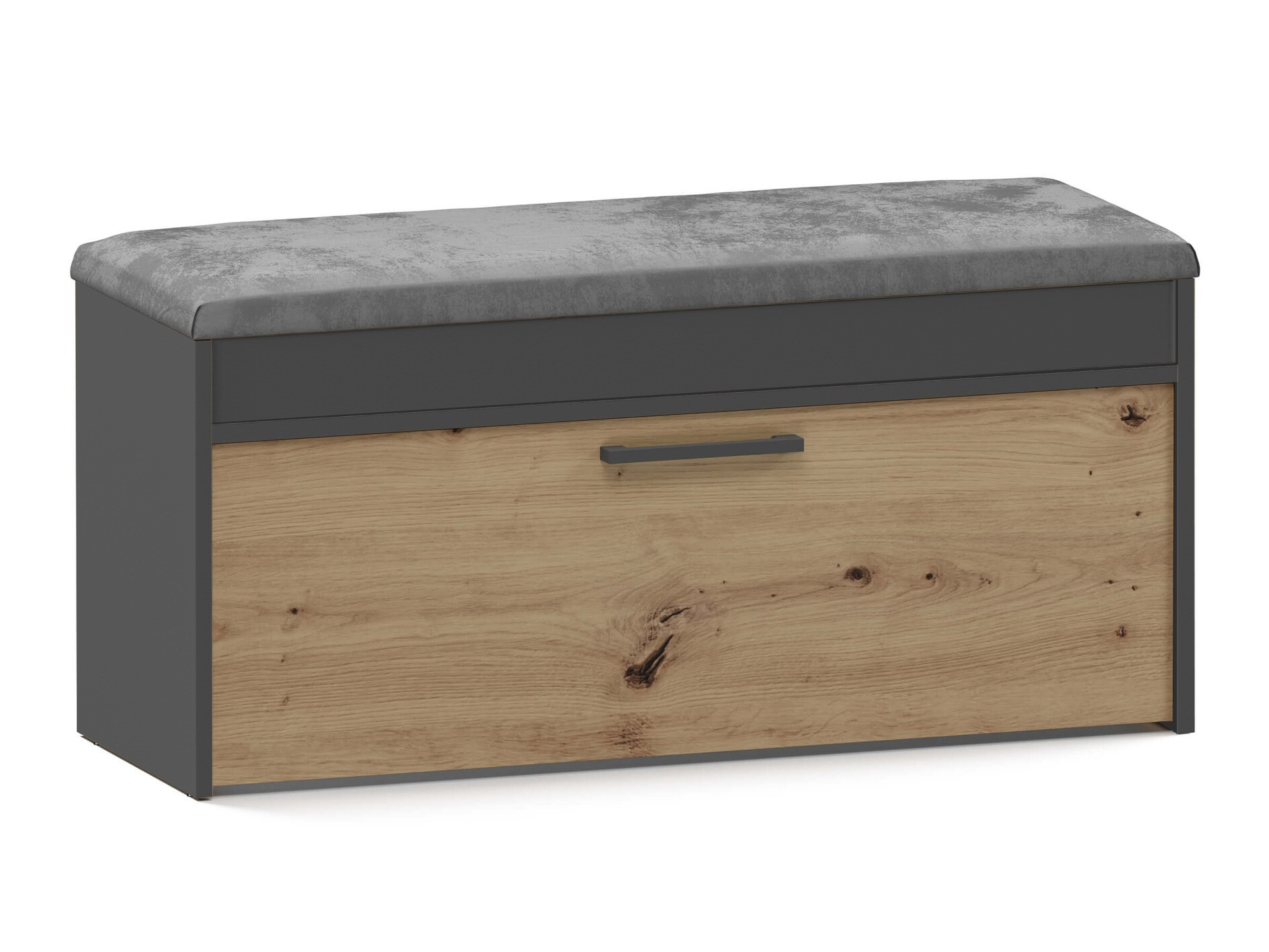 Schoenenkast Mandeville 216 (Antraciet + Artisan eiken)