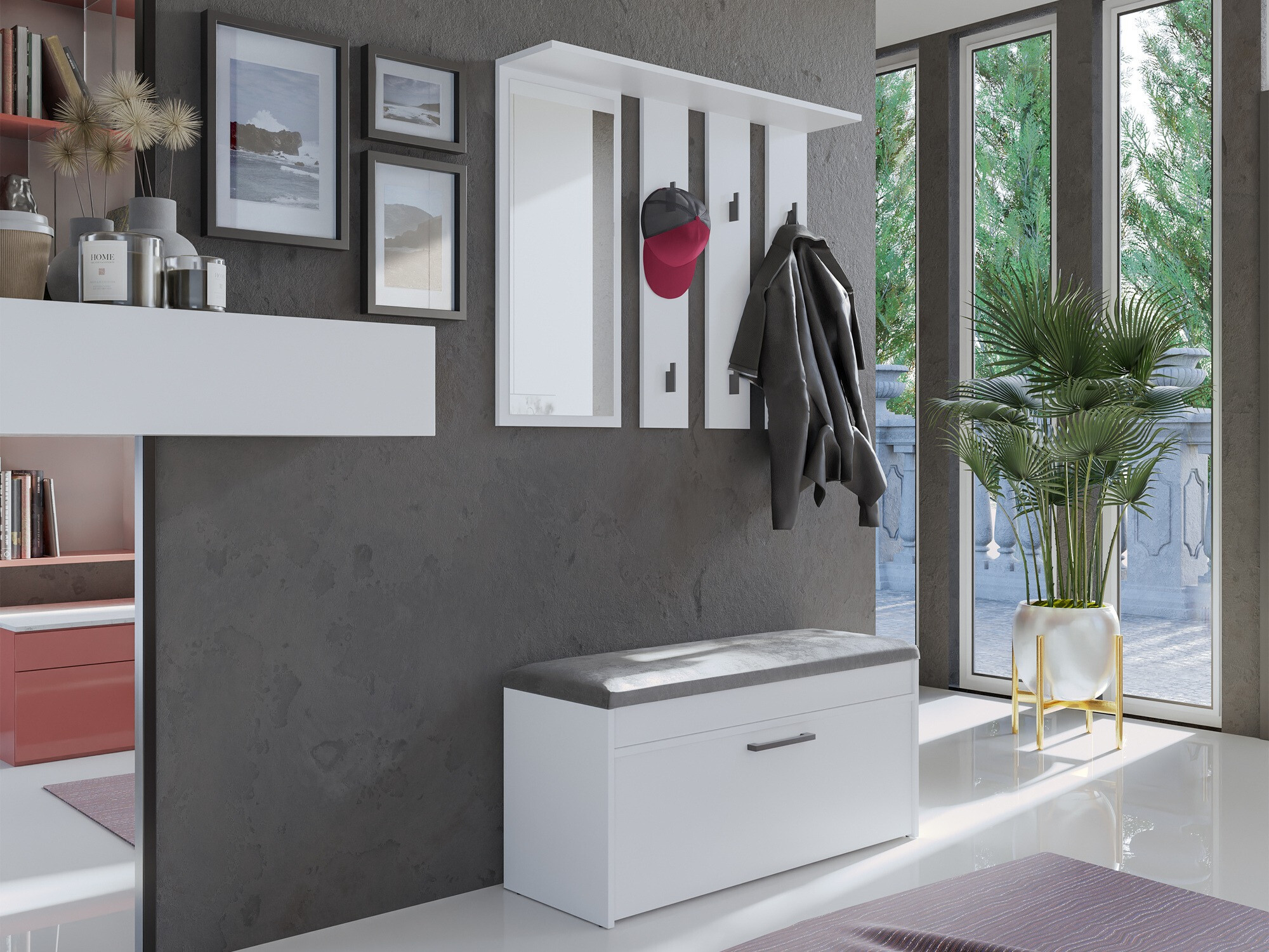 Schoenenkast Mandeville 216 (Wit)