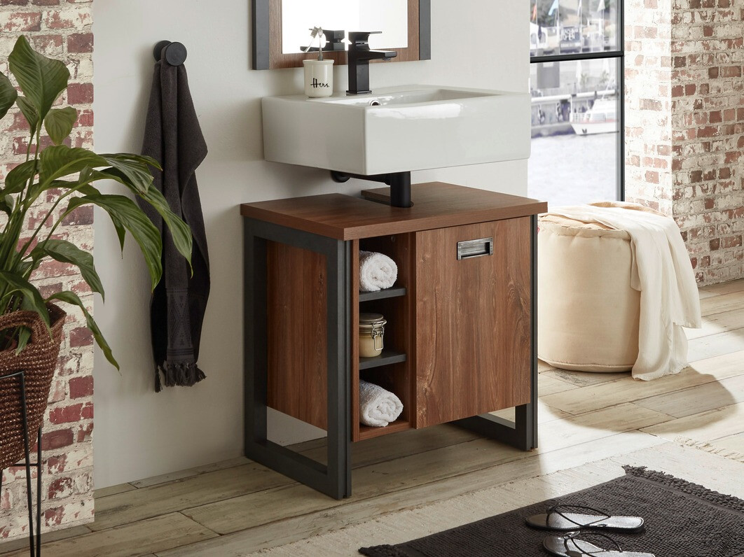 Staand badkamermeubel voor een wastafel Virmeli 138