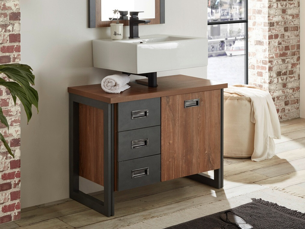 Staand badkamermeubel voor een wastafel Virmeli 140