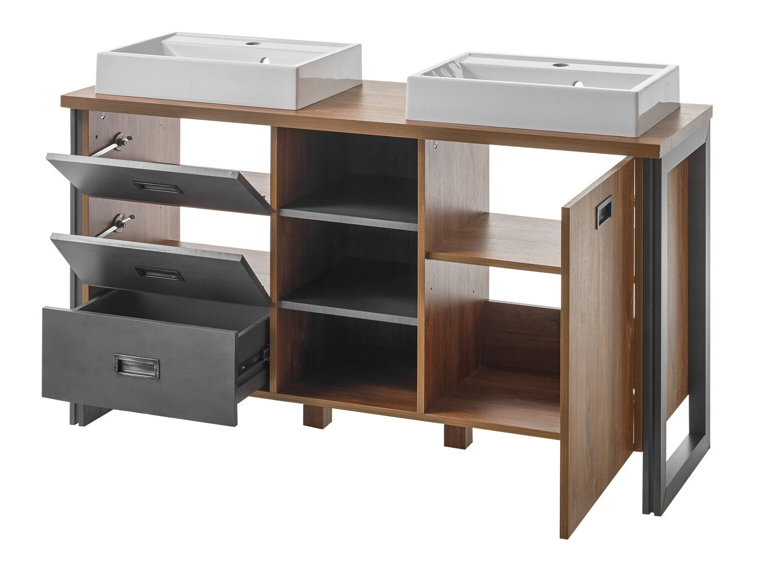 Staand badkamermeubel voor een wastafel Virmeli 141