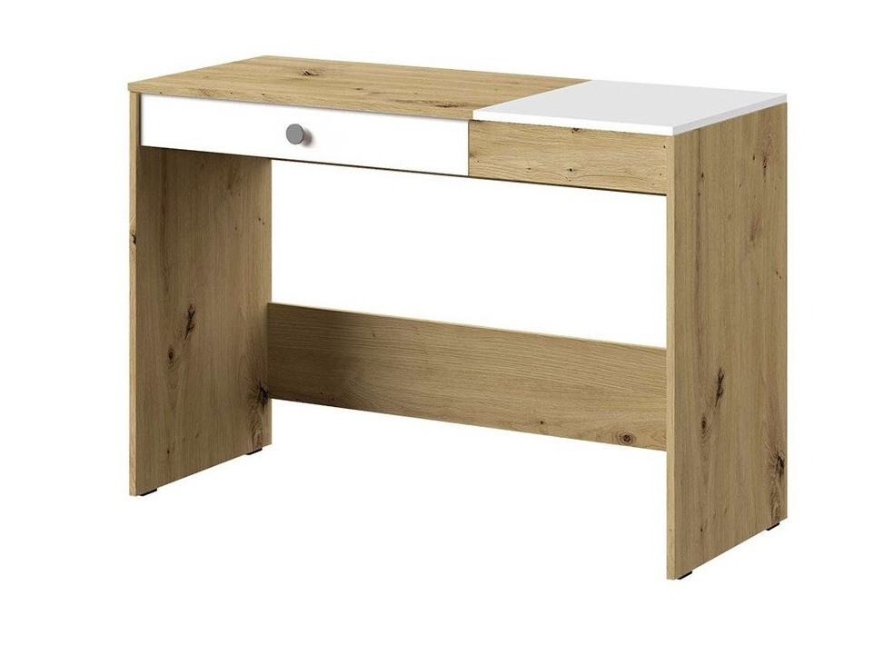 Bureau Almira 109 (Artisan eiken + Wit + Grijs)