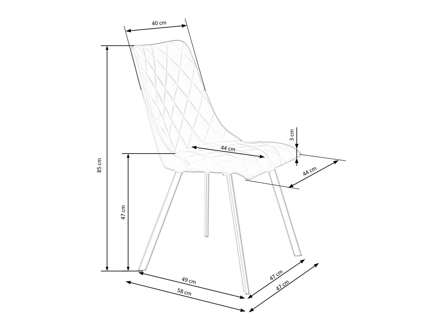 Stoel Houston 1233 (Geel)
