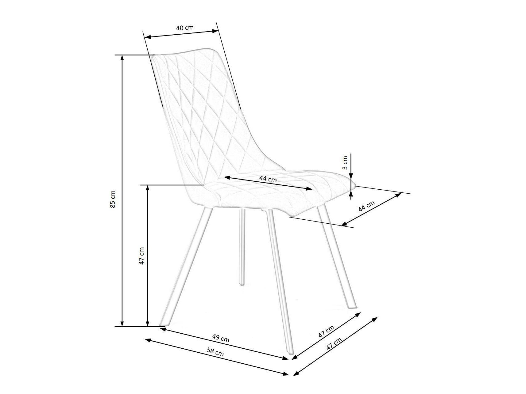 Stoel Houston 1233 (Zwart)