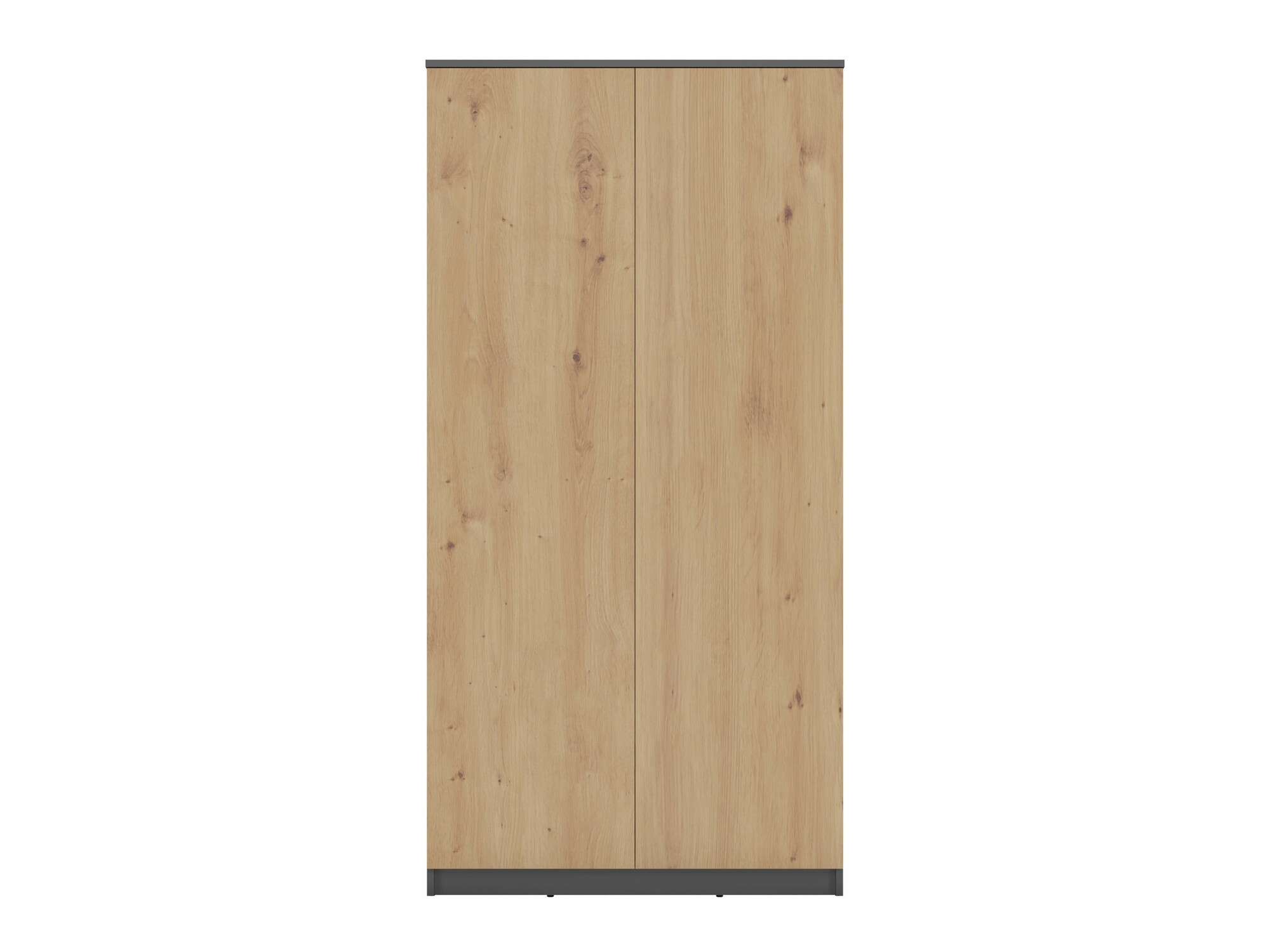 Kledingkast Elbvelu 117 (Antraciet + Artisan eiken)