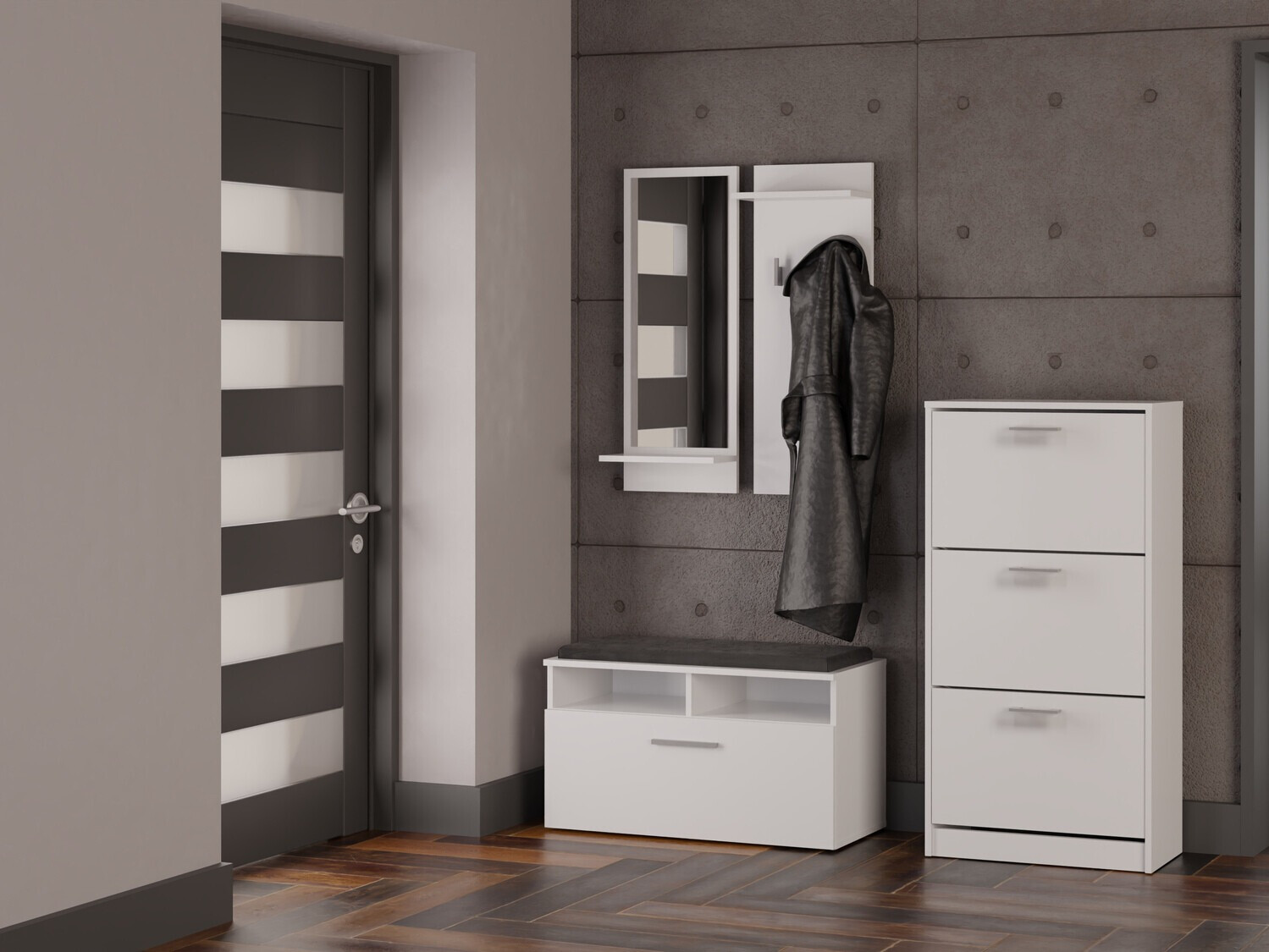 Schoenenkast Mandeville 224 (Wit)