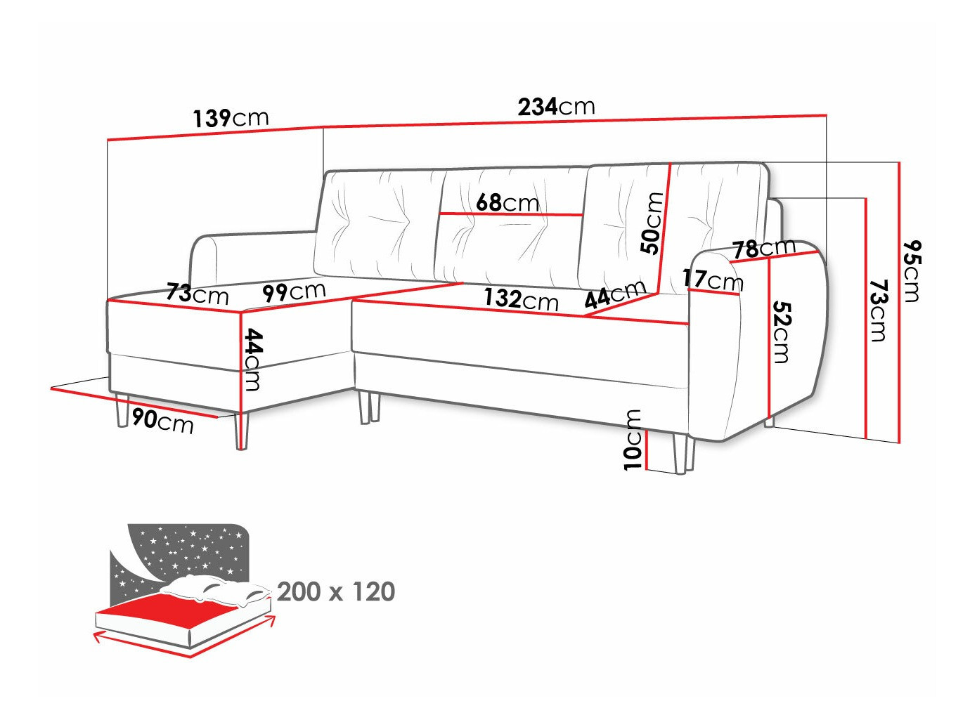 Hoekbank Memphis 109 (Itaka 11)