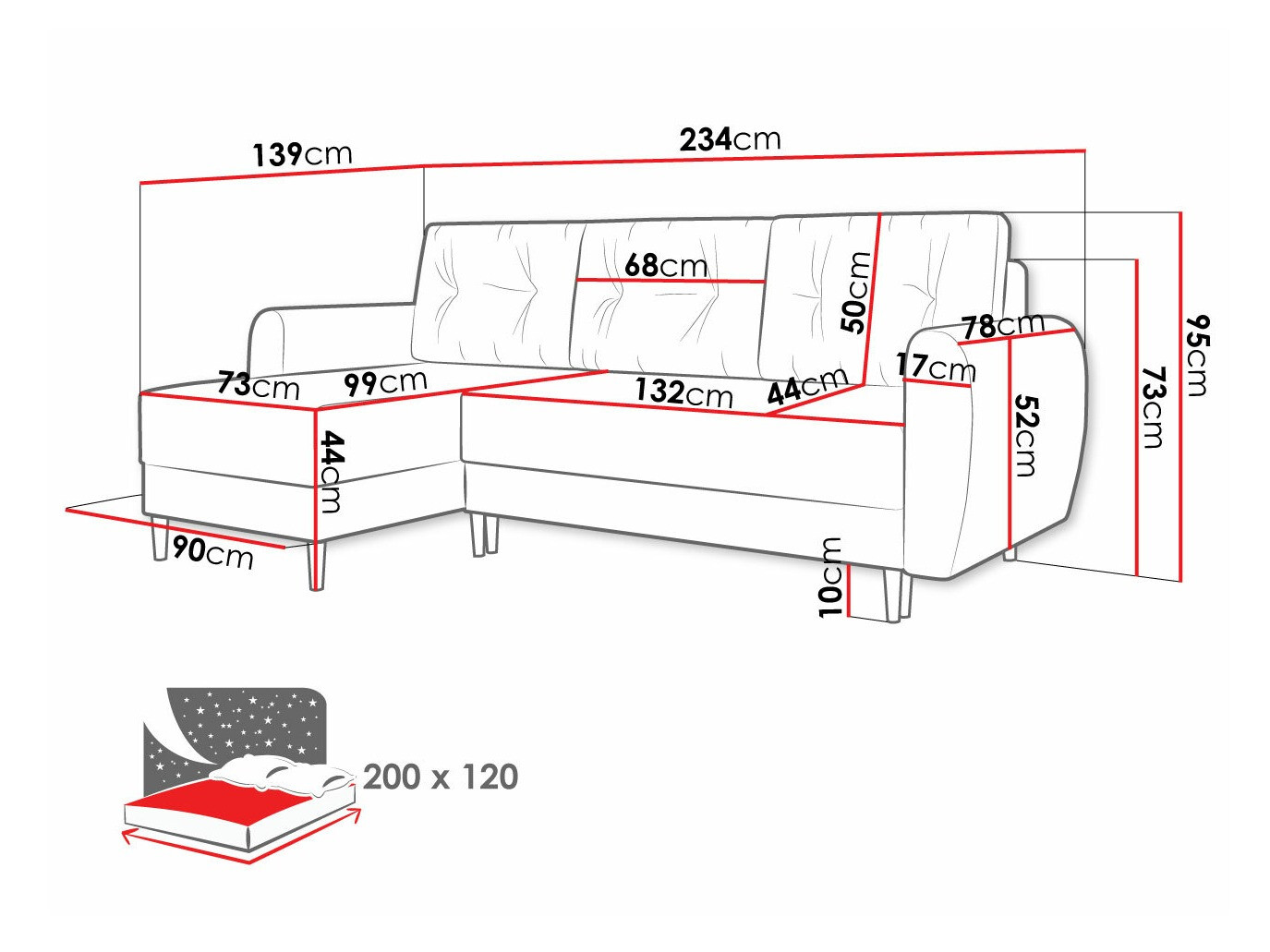 Hoekbank Memphis 109 (Itaka 16)