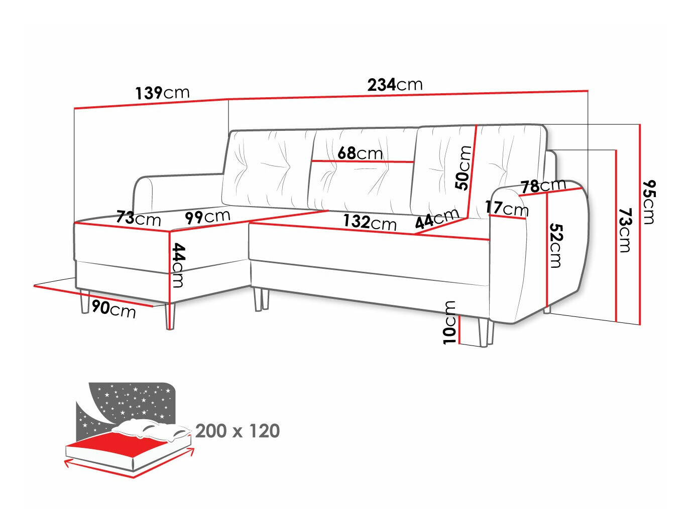 Hoekbank Memphis 109 (Itaka 33)