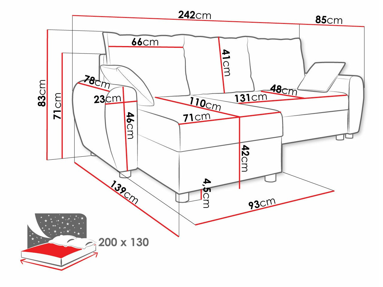 Hoekbank Memphis 123 (Haiti 03 + Haiti 05)