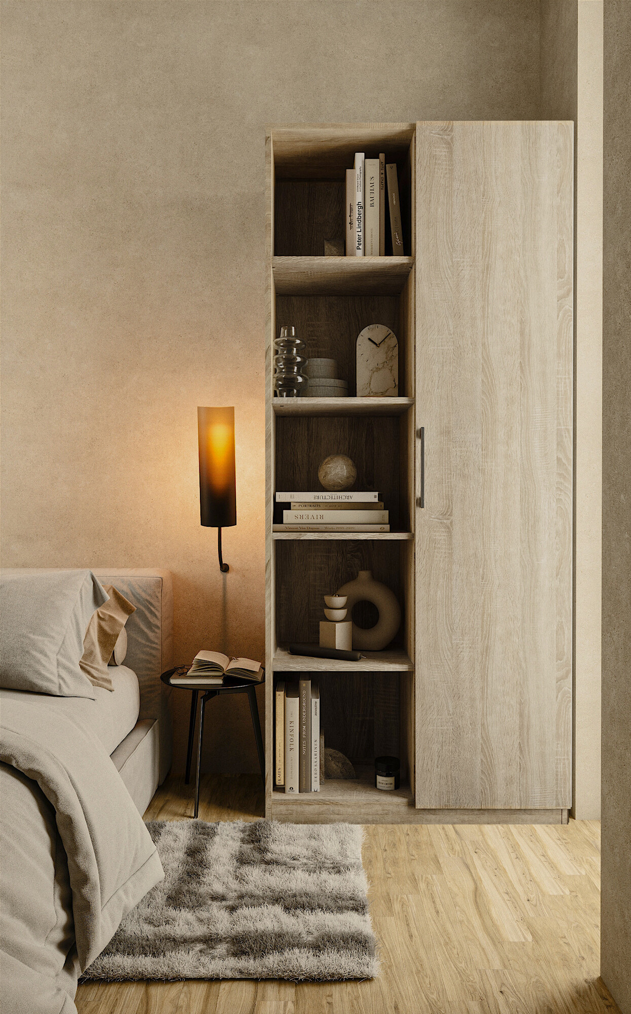 Boekenkast Elbvelu 122 (Sonoma eik)