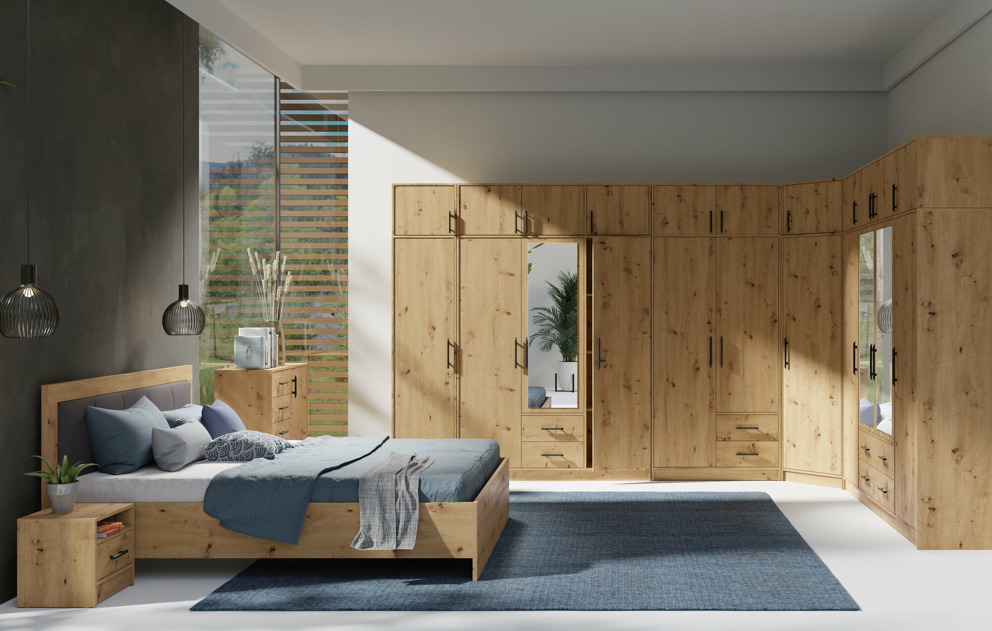 Kledingkast Cavmero 105 (Artisan eiken)