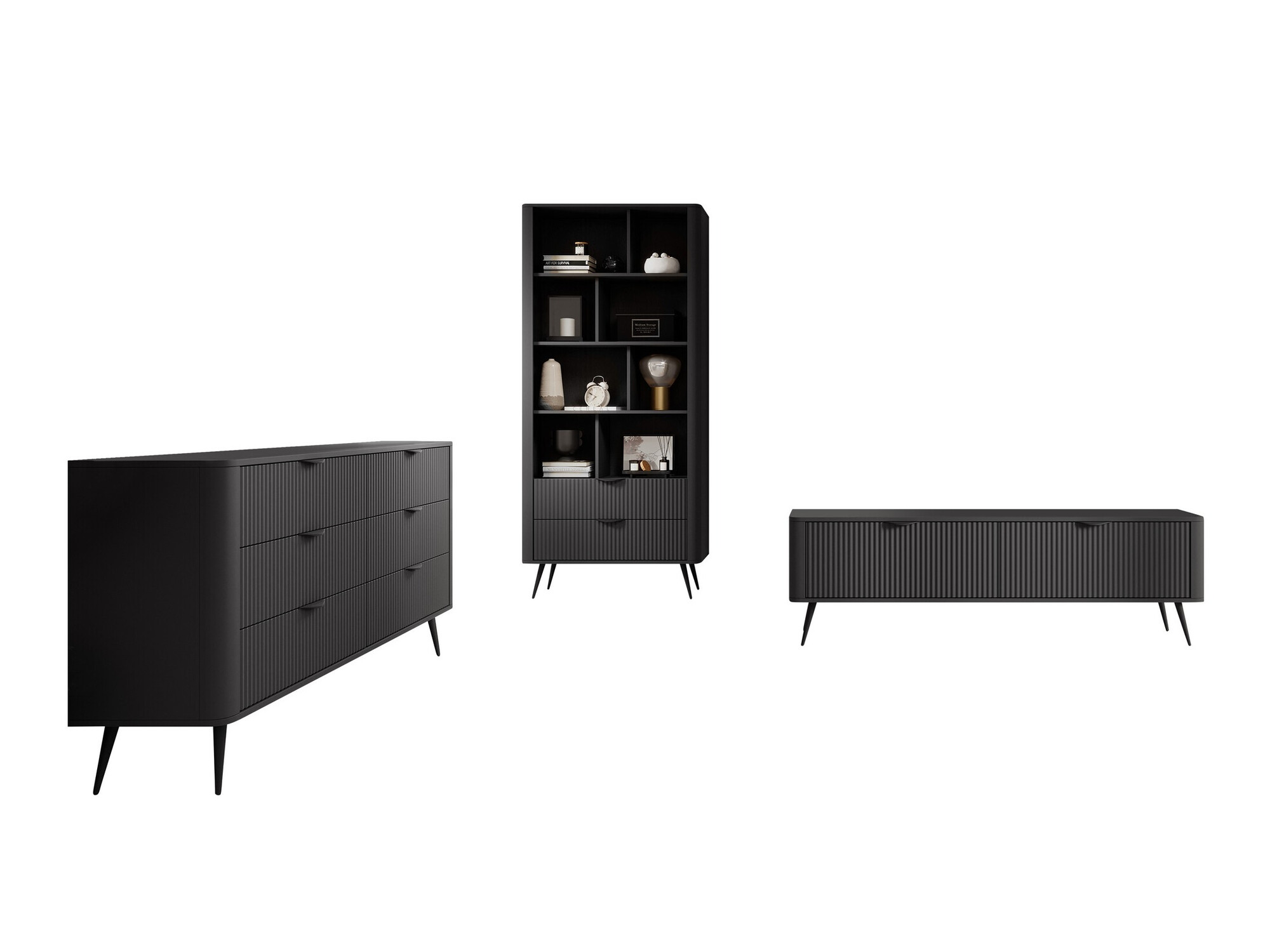 Woonkamerset Lectum II (Grafiet)