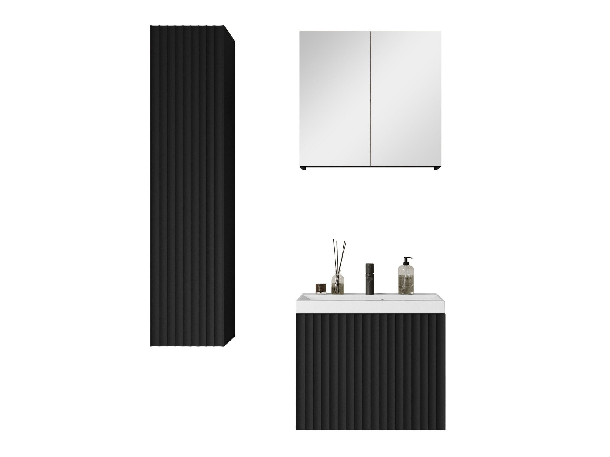 Badkamerset Sarasota 170 (Zwart)