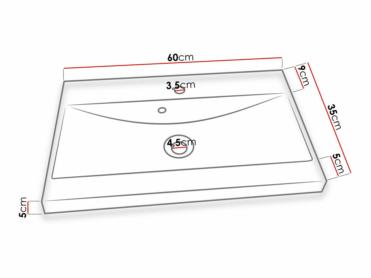Badkamerset Sarasota 170 (Zwart)