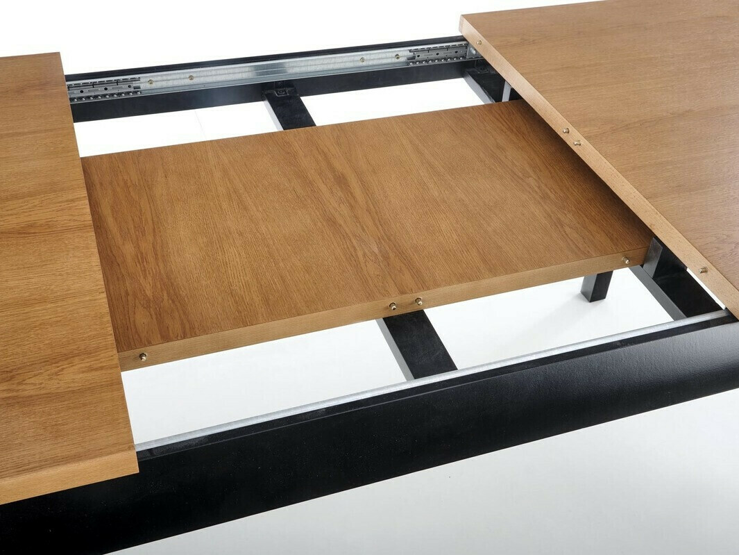 Tafel Houston 1202 (Donkere eik + Zwart)