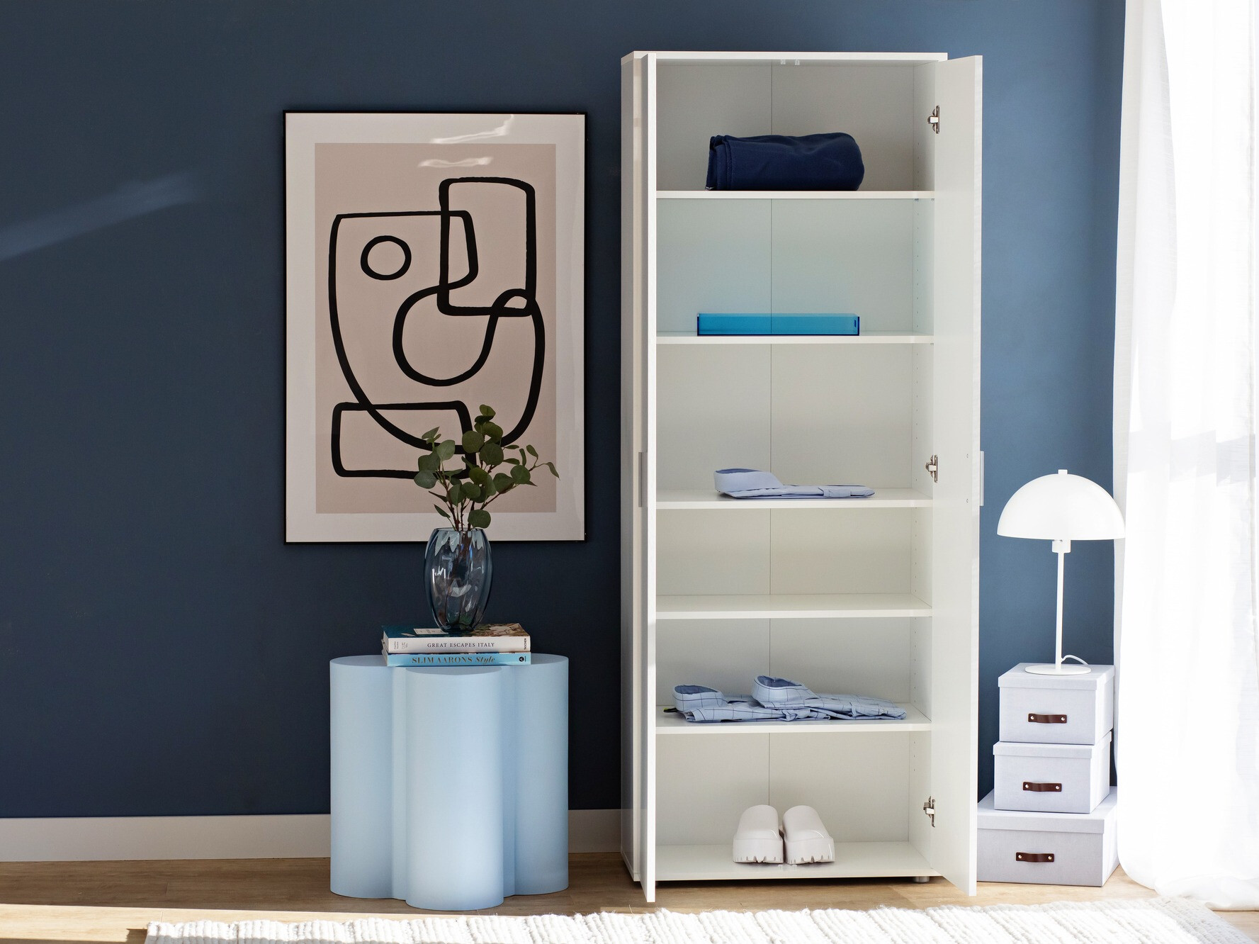 Boekenkast Bristol 201 (Wit)