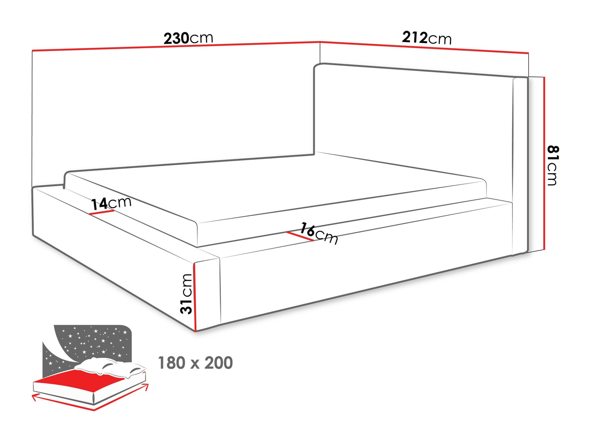 Bed TrendyNest Cervara (Top 02)