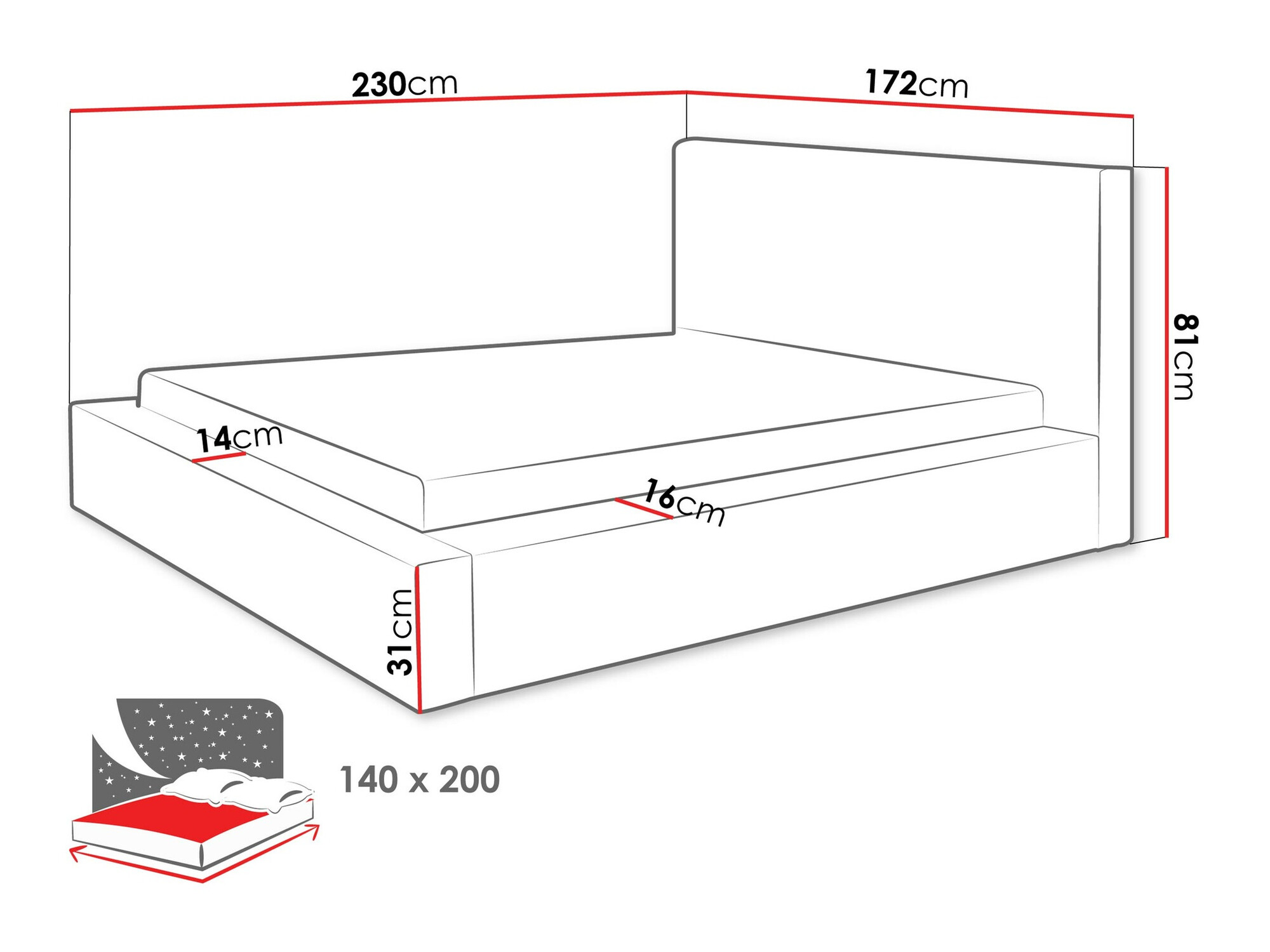Bed TrendyNest Cervara (Top 20)