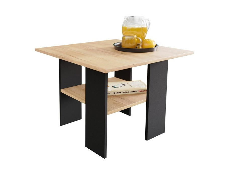 Salontafel Reading 102 (Zwart + Craft eiken)