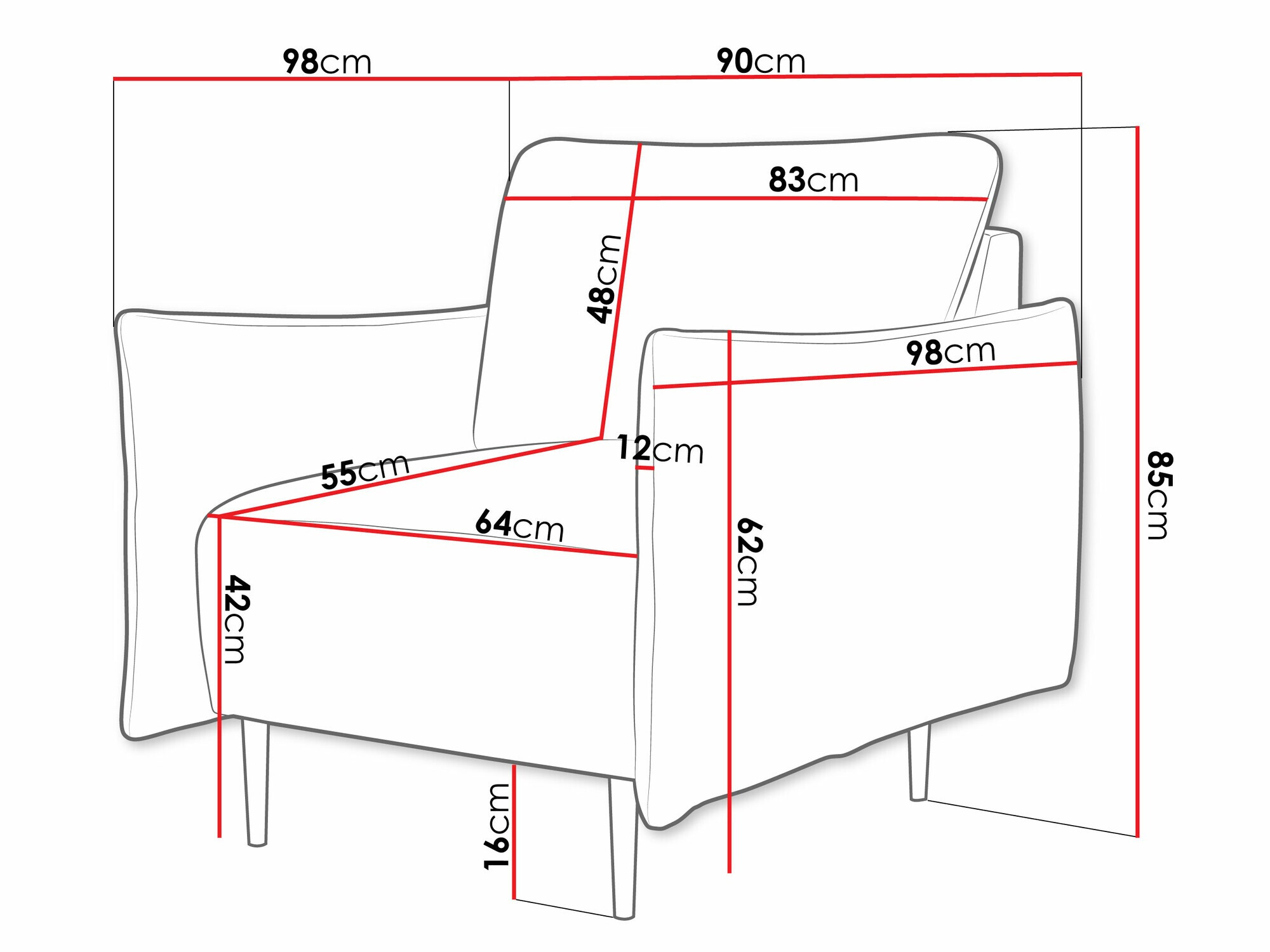 Fauteuil Columbus 225 (Velo 621)