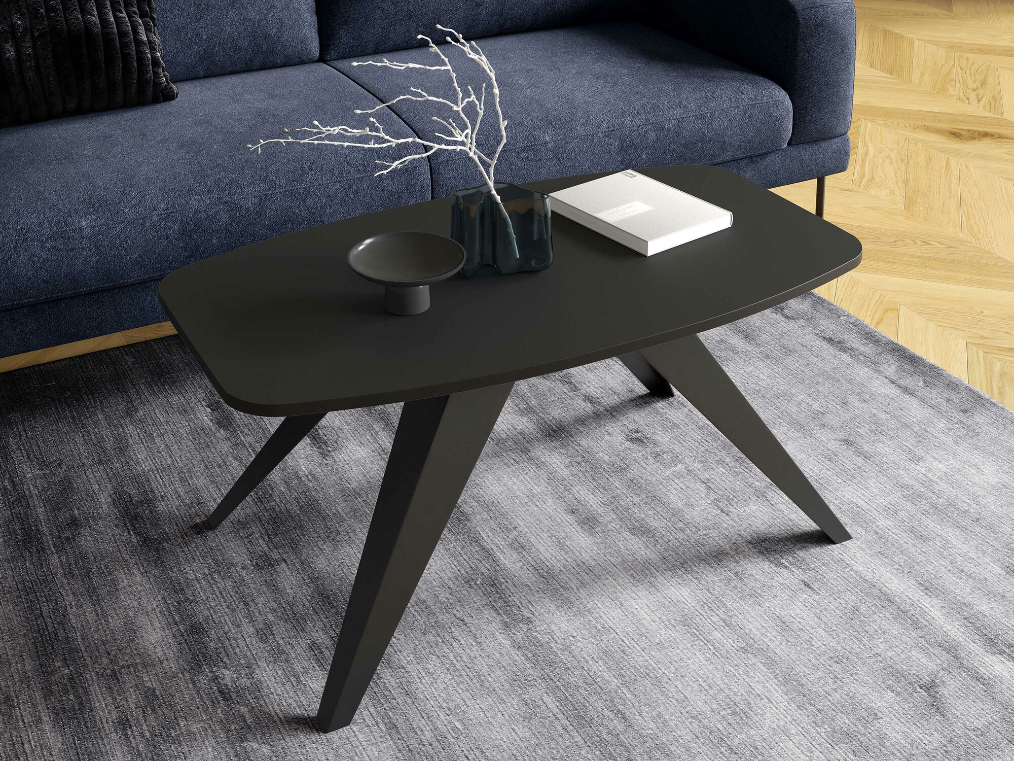 Salontafel Oswego 117 (Zwart)
